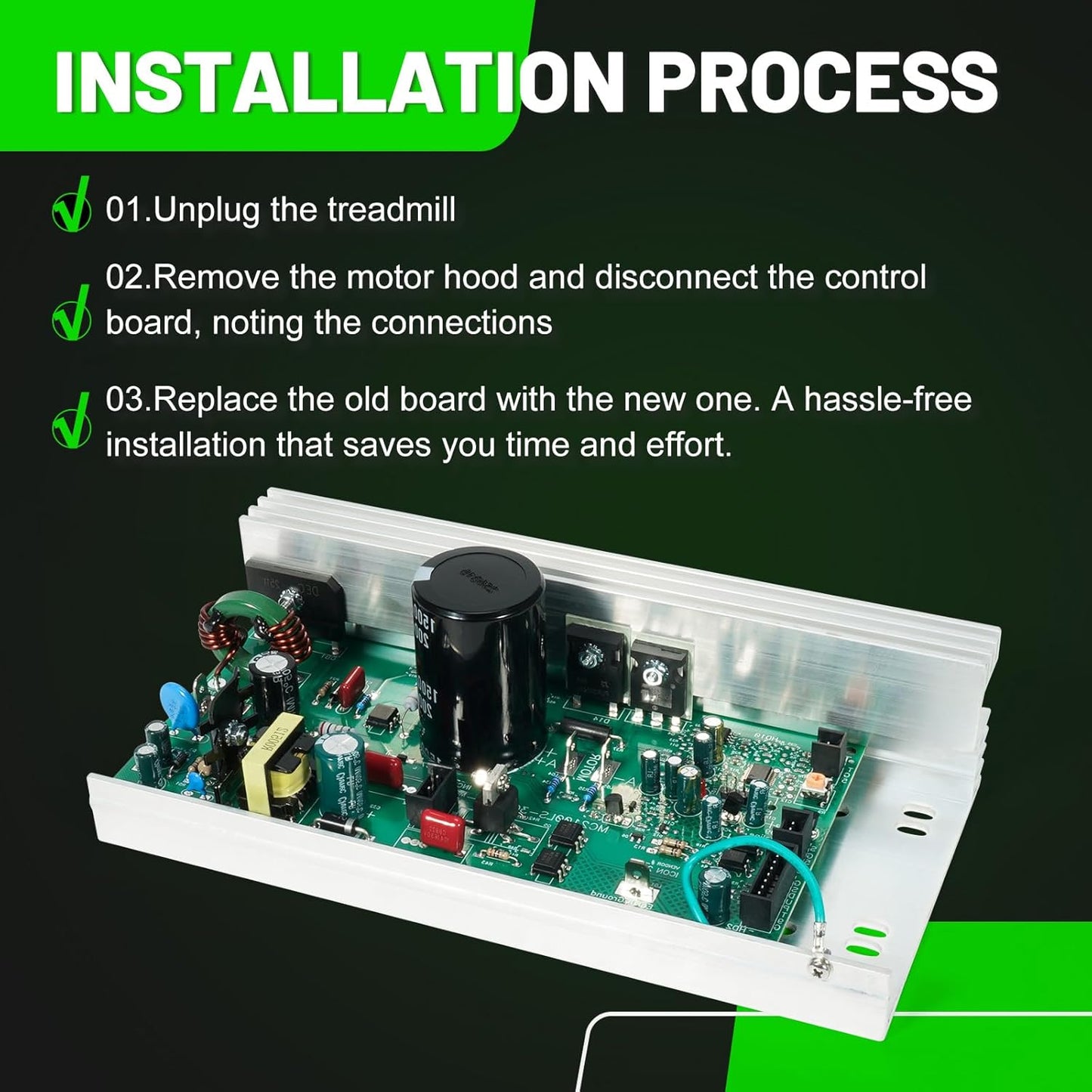 MC2100LTS-30 259522 Treadmill Motor Control Board, Treadmill Controller Motherboard Compatible with Epic, FreeMotion, Gold's Gym, Health Rider, ProForm, Reebok (Icon) Models