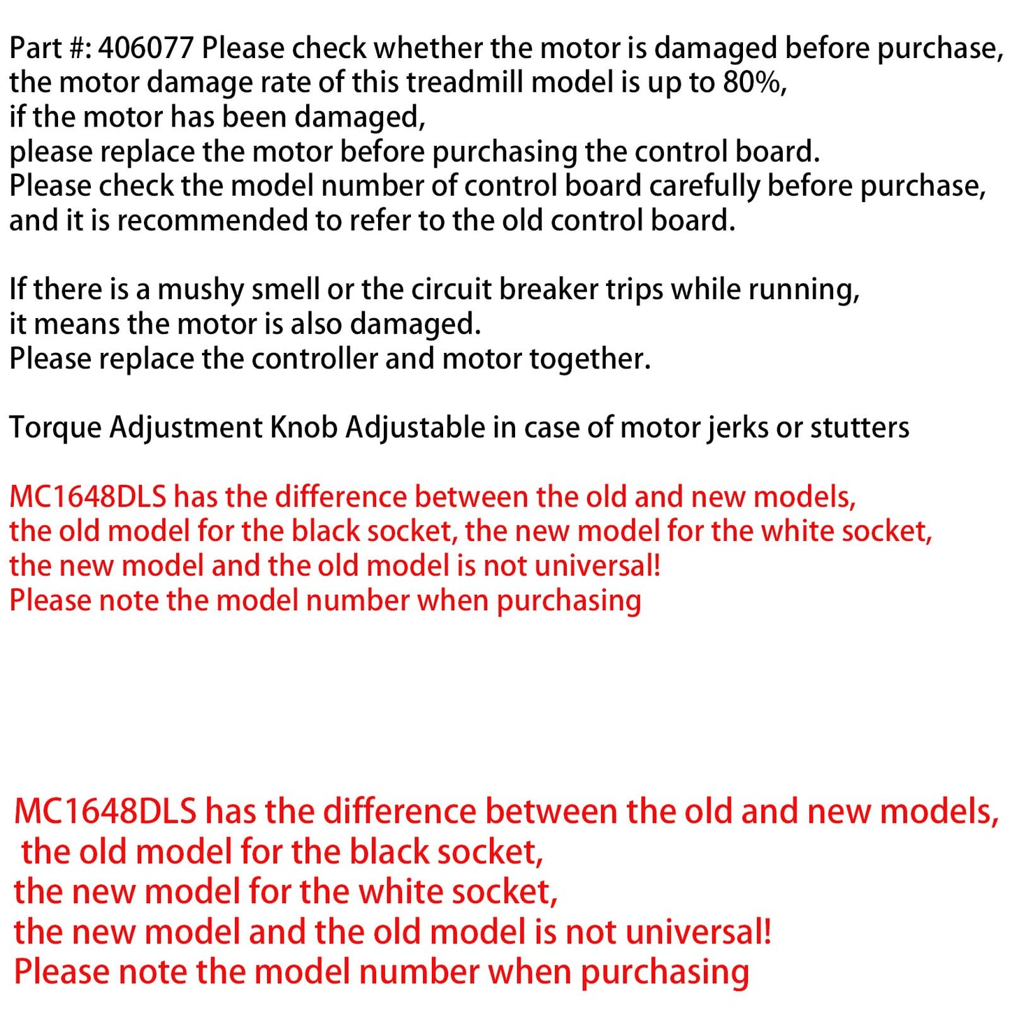 Generic MC1648DLS 406077 Treadmill Control Board Motherboard Treadmill Motor Controller, green