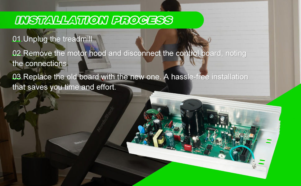 MC2100LTS-30 259522 Treadmill Motor Control Board, Treadmill Controller Motherboard Compatible with Epic, FreeMotion, Gold's Gym, Health Rider, ProForm, Reebok (Icon) Models