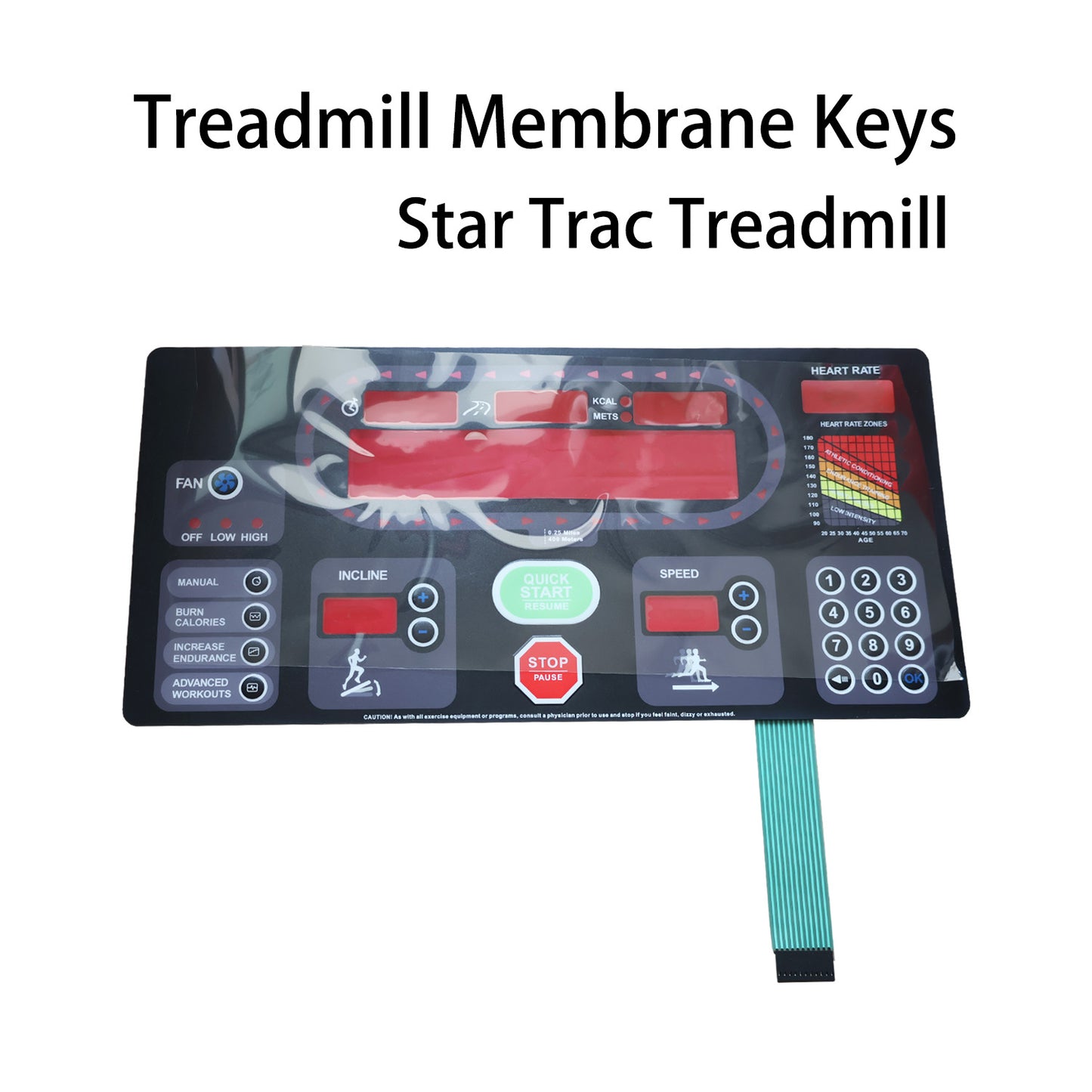 Treadmill Membrane Keys Star Trac Treadmill