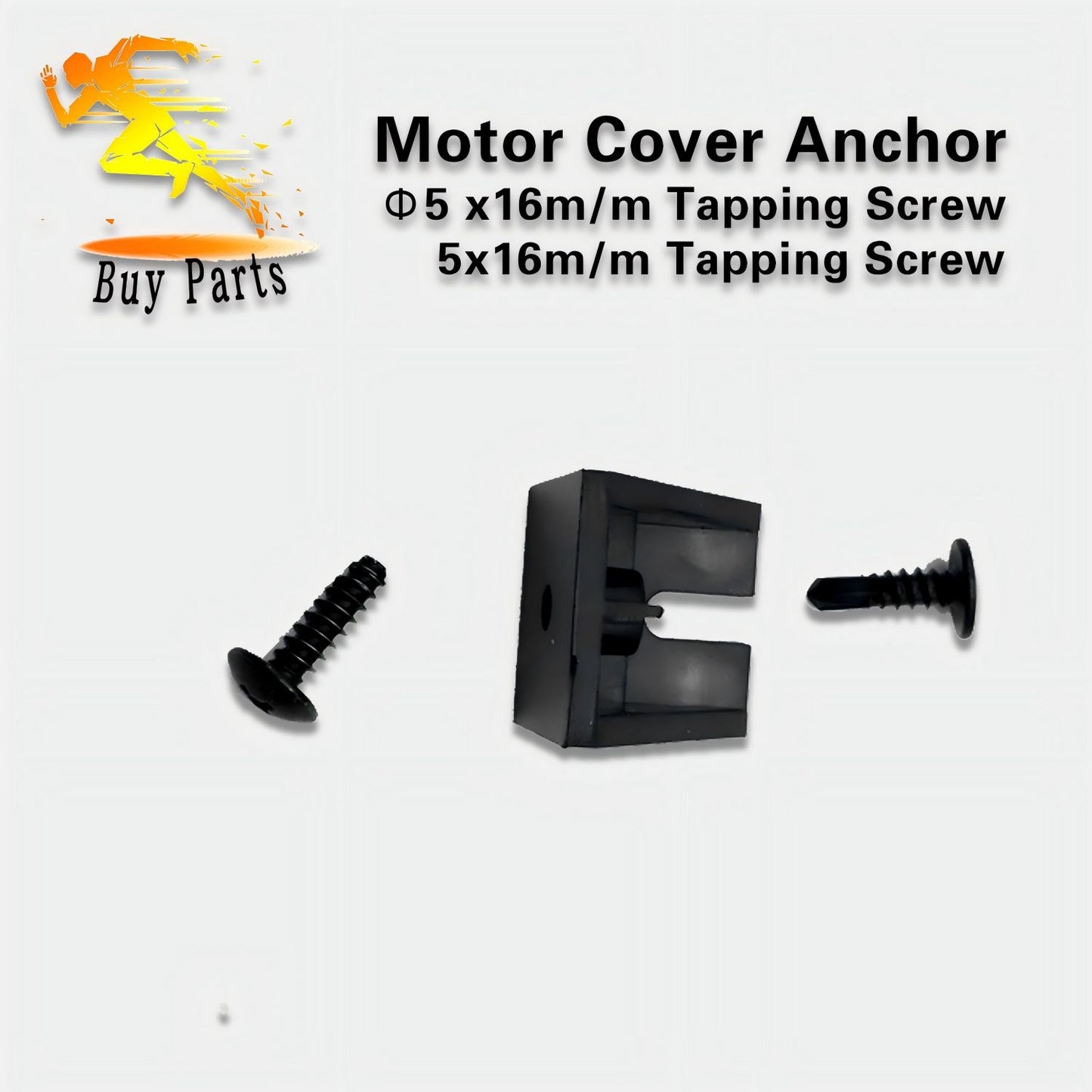 Treadmill motor cover anchors, φ5 x16m/m self-tapping screws, 5x16m/m self-tapping screws