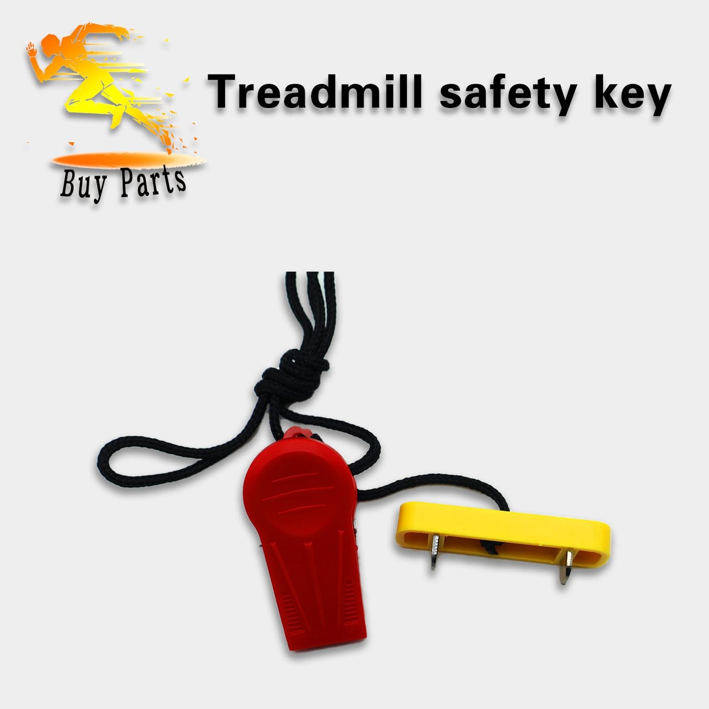 Generic Treadmill Magnetic Lock Emergency Stop Treadmill Accessories, yellow